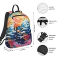 thumbnail image 2 of Fotbe Colorful Whimsical Earth Mochila Ligera para Hombres y Mujeres - Duradera y Resistente al Agua, Ideal para Escuela, Trabajo, Viajes y Uso Diario, 2 of 7