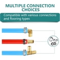 thumbnail image 4 of 3/4 Inch Niikappu Blue & Red PEX-B Pipe, 2 x 75 Ft (150 Ft) Pex B Tubing with a Pipe Cutter, 15PCS Fittings & 40PCS Rings(AB475139), 4 of 8