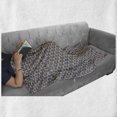 thumbnail image 6 of Circle Pattern Soft Flannel Fleece Throw Blanket, Repetitive Doodle Graphic with Geometrical Colorful Wavy Structure Print, Cozy Plush for Indoor and Outdoor Use, 50" x 70", Multicolor, by Ambesonne, 6 of 6