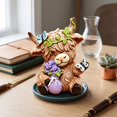 thumbnail image 6 of Solid Resin Cow Desktop Figurine Ornament, fine‑finished handicraft styling, compact desktop‑sized design, serves as shelf decoration, housewarming and everyday souvenir gift, 6 of 6