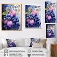 thumbnail image 4 of Designart "Blueberry Ballet Serenade II" Food & Beverage Canvas Wall Art - Traditional Blue Fruits Living Room Canvas Art, 4 of 6