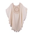thumbnail image 2 of Bikini Cover Up Hollow Out Tassels Summer Loose-fitting Sun Protection Swimwear Tunic for Beach, 2 of 7