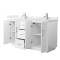 thumbnail image 2 of Elan TK 60" White Double Vanity & Giotto Quartz Top (1-Hole) & Nickel Trim, 2 of 5