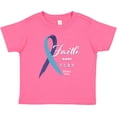 thumbnail image 3 of Inktastic Faith over Fear Hydrocephalus Awareness with Blue Ribbon Boys or Girls Baby T-Shirt, 3 of 5