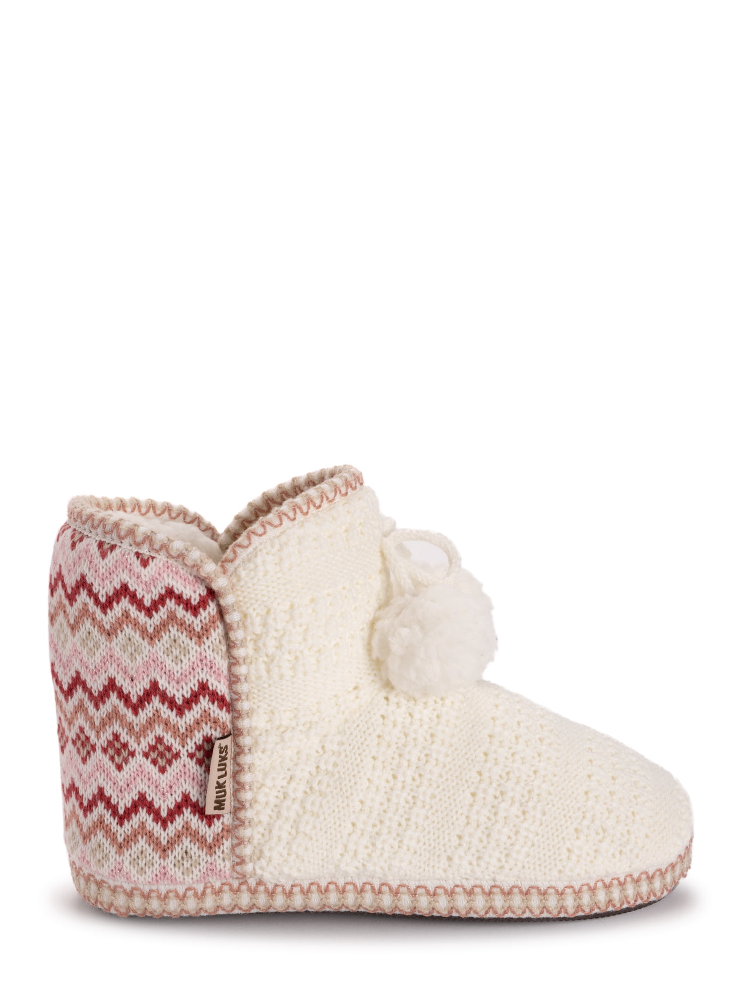 MUK LUKS Women's Aaliyah Bootie Slipper, Wide Width Available