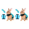 thumbnail image 2 of Becaristey Rabbit Leash Harness Strap Hamster Vest Convenience Long-lasting Buckle Design High-strength Sweet Gift Pet Supplies 2Set, 2 of 6