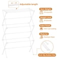 thumbnail image 6 of WEXLYN Collapsible Premium Steel Residential Clothes Drying Rack, White, 6 of 7