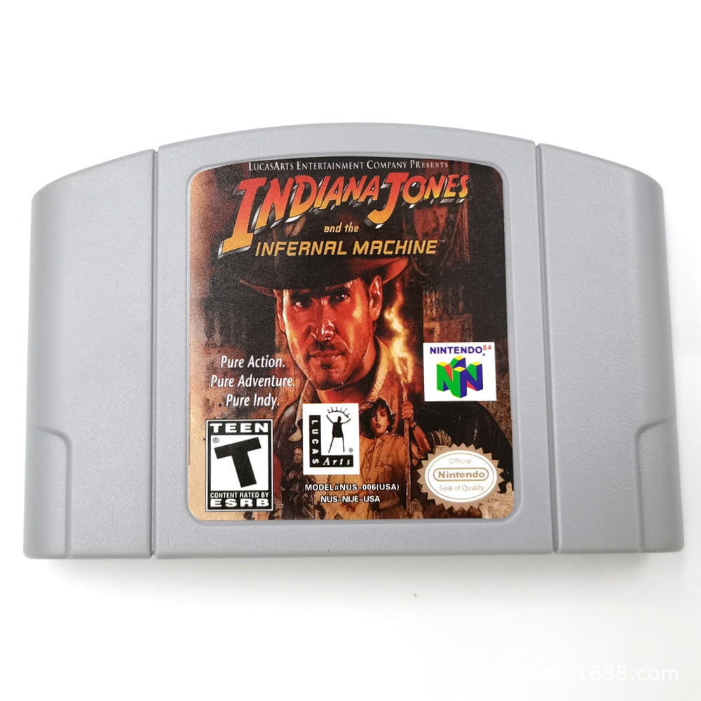 INDIANA JONES Video Game Cartridge Console For Nintendo N64 - Walmart.com