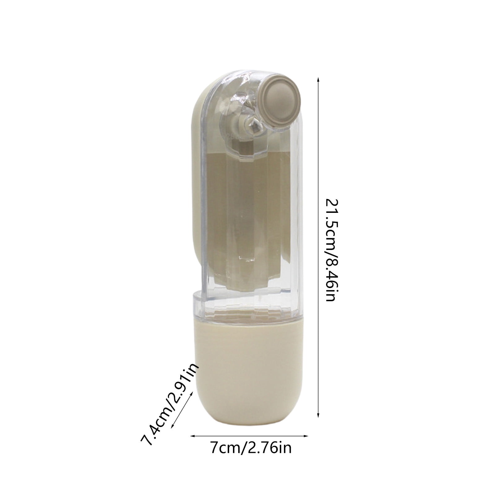 Pet Supplies 2-in-1 Portable Dog Water Bottle and Food Container with Bowl, One-Hand Push-Button Water Dispenser, Leak-Proof Travel Dog Bowl for Walking, Hiking, Travel