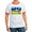 Red/White, variant on CafePress - Distressed, 80S Style, Ukraine, Ghost Of Kyiv, Zel - 100% Cotton Ringed T-Shirt