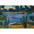 thumbnail image 2 of Emil Armin 14x11 Gold Ornate Wood Frame and Double Matted Museum Art Print Titled - Wood Lake (1924), 2 of 4
