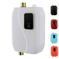 thumbnail image 3 of 3000W/3500W 110V Instant Water Heater with Stainless Steel Shell, IPX4 Waterproof, US Plug - Adjustable 20-50℃ Temperature via Water Flow Control, Fahrenheit/Celsius Switch, Suitable for, 3 of 6