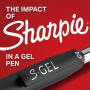 Sharpie S-Gel Gel Pens, Medium Point (0.7mm), Black, 8 Count