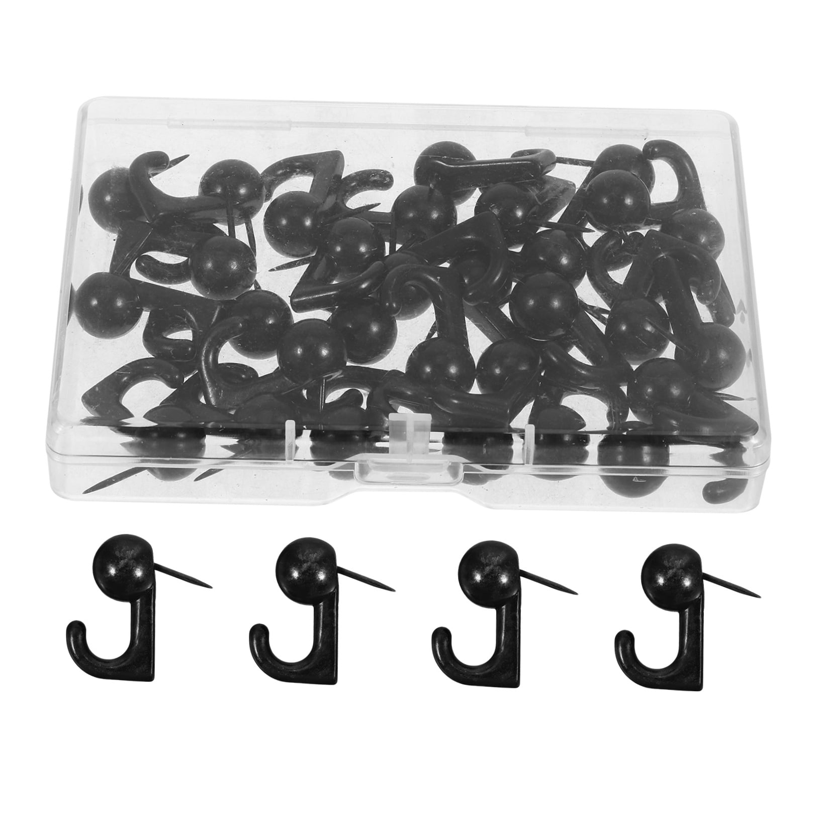 WHAMVOX MLINS 30pcs 20 Lbs Pin Hooks Metal Push Pins Picture Hangers Nails for Home Office or Fabric Wall Display