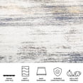 thumbnail image 5 of SAFAVIEH Adirondack Melva Distressed Area Rug, Light Grey/Black, 6' x 6' Square, 5 of 11