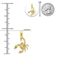 thumbnail image 4 of Gold Scorpion Charm Pendant - 10 Karat Gold - Scorpion Jewelry - Scorpio Zodiac Jewelry, 4 of 6