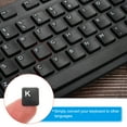 thumbnail image 5 of Uxcell Portuguese Keyboard Stickers Universal Keyboard Cover Frosted, Black Background White Lettering 6 Pack, 5 of 5