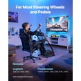 thumbnail image 2 of VEVOR Soporte para Volante de Carreras Ajustable y Plegable, Compatible con Logitech G29, G27, G920 y G923, Thrustmaster T300RS, T300GT, T248, TS-PC y TSXW Gaming Cockpit. Pedales no Incluidos, 2 of 9