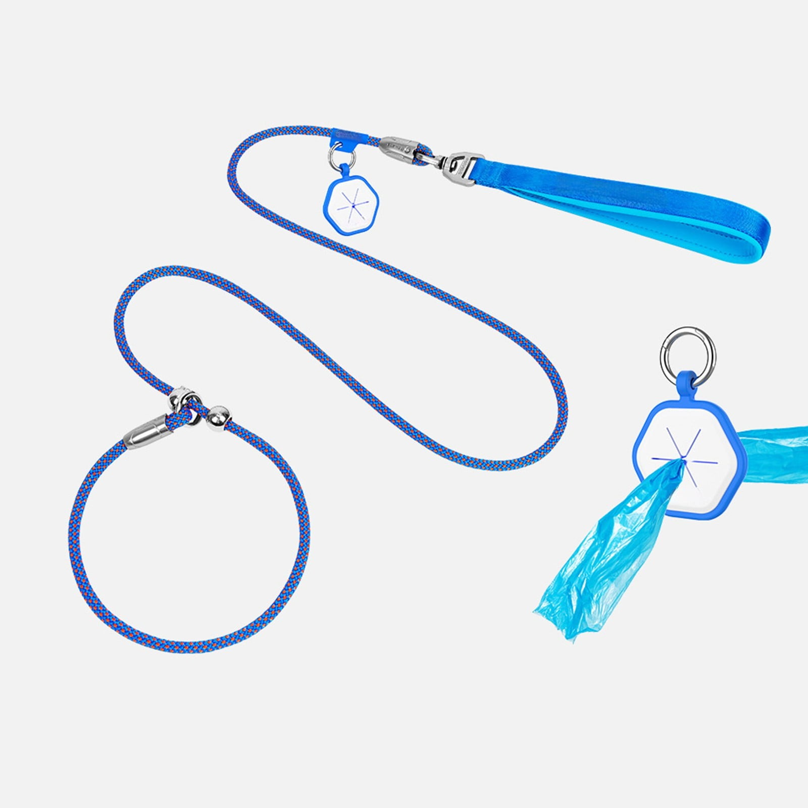 Dog Training Leash with P Ring Control Reflective Obedience Pet Collar for Secure Walks