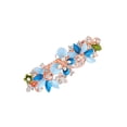 thumbnail image 2 of fastboy Rhinestones Hair Clip Slides Clips Flower Special Design Charming Hairpins Household Birthday Gift Styling Accessory Blue, 2 of 6