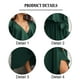 thumbnail image 4 of Vestido cruzado con falda larga y vuelo, sexy, con cuello en V, manga larga, con lazo en la cintura, informal, para mujer - Verde oscuro, 4 of 7
