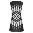 thumbnail image 4 of IROINNID Sundress For Women Strapless Sleeveless Casual Loose Summer Tank Dress Hollow Out Beach Dresses Round Neckline Print Dress, 4 of 5