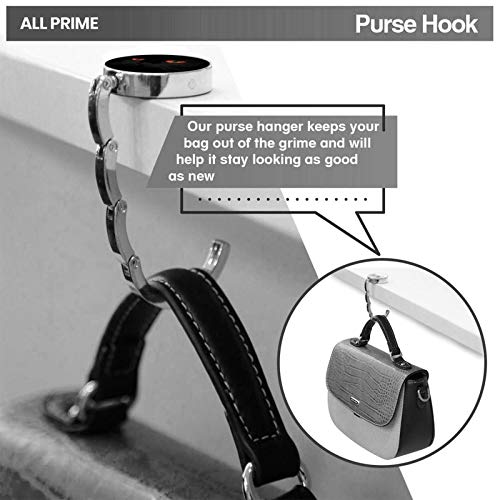 5Pcs Portable Handbag Hanger Table Bar Purse Instant Swivel Top Hook for Table Storage Foldable Women Bag Hanger Purse Hook