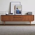 thumbnail image 2 of Mueble de TV de órgano minimalista italiano de diseño, mueble de TV de boj de lujo ligero para sala de estar de madera maciza, 2 of 3