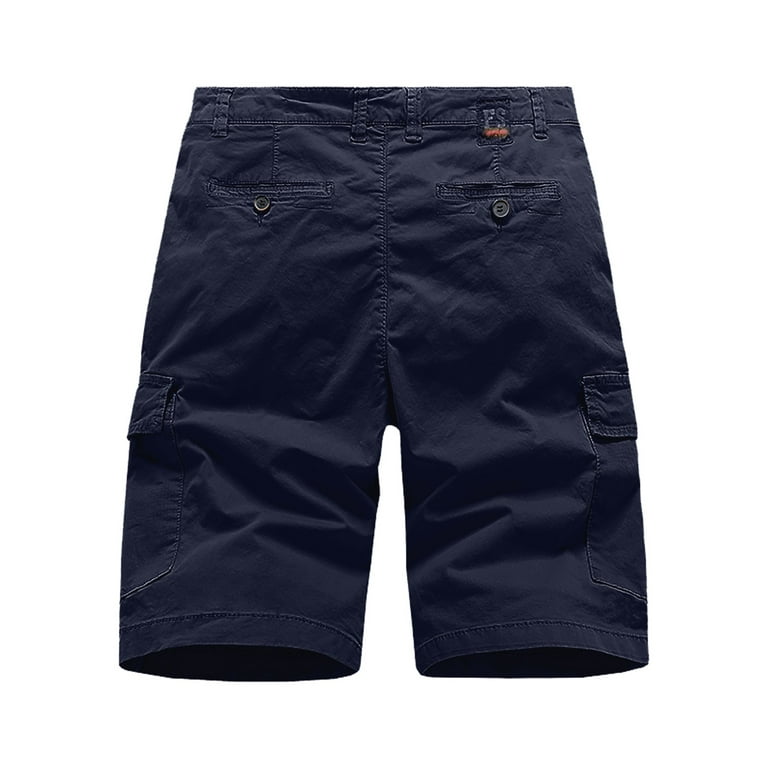 adviicd Men's Shorts Mens Slim Fit Shorts 9 Inseam Stretch Chino Short  Pants Male Cargo Shorts 