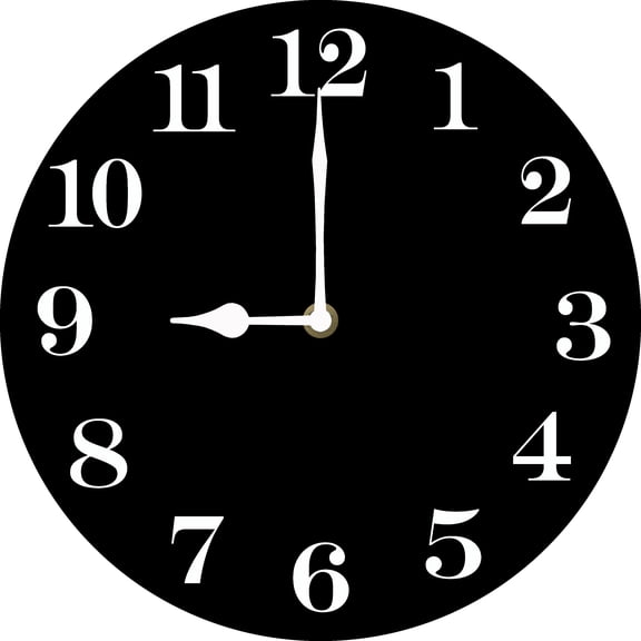 Soliyoaheel 10inch Black Wall Clock Round Wooden Bathroom Clock Silent No Tick Battery Powered Easy to Read for Bathroom Bedroom Kitchen Living Room Office