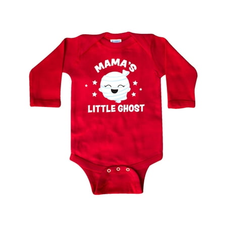 

Inktastic Cute Mama s Little Ghost with Stars Gift Baby Girl Long Sleeve Bodysuit