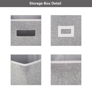Better Homes & Gardens Cube Storage Bin with Handles, 12.75in W x 15in D x 12.75in H - Polyester & Cotton