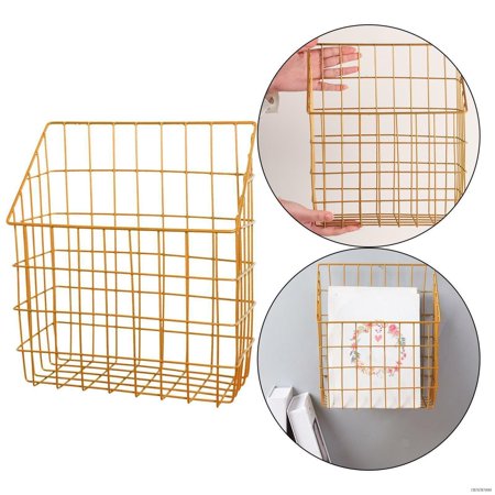 

Nordic Wall Shelf Basket Magazine Rack Wall Decor For Office Bathroom Holder