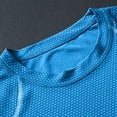 thumbnail image 4 of SeCaotees Short Sleeve Athletic Workout Tees for Men Crew Neck Relaxed Fit Quick‑Dry Moisture Wicking Fabric Sports Training Pullover Tops Sky Blue,XXXXXL, 4 of 6