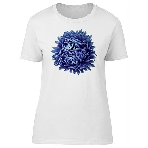 Cute Blue Violet Flower T-Shirt Women -Image by Shutterstock, Female XX-Large