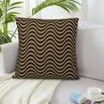 thumbnail image 6 of ZICANCN Wave Pattern WavyBlack Decorative Throw Pillow Covers, Bed Couch Sofa Decorative Knit Pillow Covers for Living Room Farmhouse 16"x16", 6 of 8