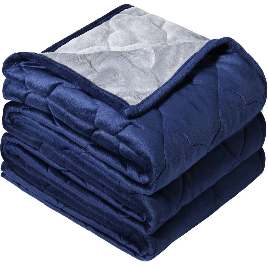 LANGRIA Reversible Weighted Blanket For Adult 12 Lbs 48 X 72 Inches Super Soft Micro Minky langria-reversible-weighted-blanket-for-adult-12-lbs-48-x-72-inches-super-soft-micro-minky