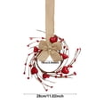 thumbnail image 2 of BinKFF 11 Inches Valentine's Day Hanging Wreath for Front Door Cabinets Heart Hanging Decoration Artificial Eucalyptus Greenery Wreath with Ribbon for Valentine Window Wall Wedding, 2 of 4