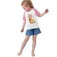 thumbnail image 4 of RXIRUCGD 2025 Vêtements d'Été pour Enfants Tout-Petits Garçons Filles Mode Mignon Col Rond Imprimé Manches Courtes Haut, 4 of 6