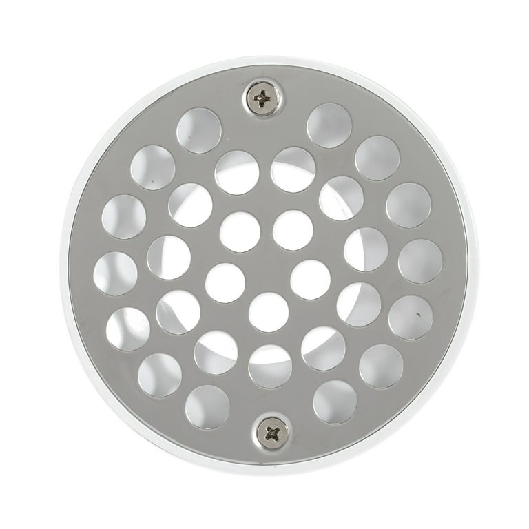 Ez-flo 15301 PVC Low Profile Floor & Shower Drain, 2 inch x 3 inch, White