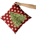 thumbnail image 3 of Christmas Pillow Covers 18x18 Inch Set of 2, Xmas Tree Green Red Colored Polka Dots Decorative Throw Pillow Cases Cushion Covers Winter Themed Holiday Decoration Gift Farmhouse Sofa Couch Bed Decor, 3 of 6