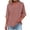 Brick Red, variant on Loose Button Shirt Top Stand Solid Color Sleeve Bamboo Nodes Cotton Collar Slim Fitted Casual Women's Shirt Women's Shirt Breathable Soft Tunic Tops Hot Pink 5Xl