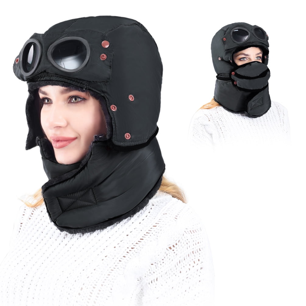 Men Women Winter Fleece Balaclava Hat Trooper Snow Ski Neck Face Mask Hood Cap 