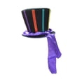 thumbnail image 3 of Sapor de cabeza de sombrero steampunk con cintas coloridas fantasía de disfraces accesorio de vestuario no tejido para cosplay de fiesta para hombres, 3 of 7