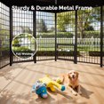 thumbnail image 2 of Sino Luban Outdoor Dog Kennel, Dog Run for Outdoor, Large Dog Pens Cage with Roof Waterproof for Large to Medium Dog Outside 7ft x 7ft x 6.5ft, 2 of 7