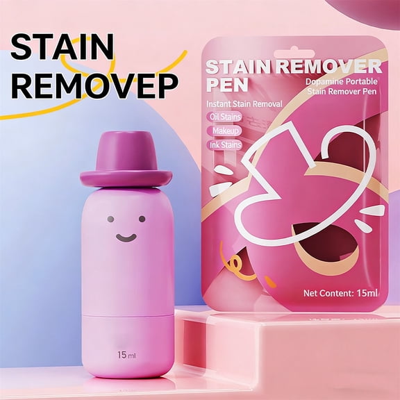 Clothes Stain Remover Pen 15ml • Waterless Dry• Portable Degreaser Stick • Instant Spot Cleaner for Fabric & Garments • Travel Size