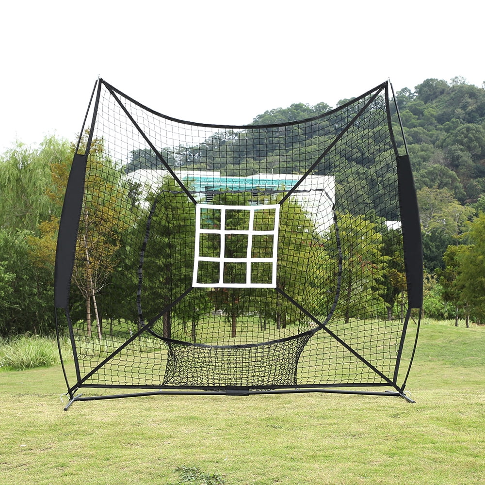 URHOMEPRO 7'x7' Baseball Softball Hitting Net, Portable Baseball Net