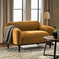 thumbnail image 6 of Modern Simple Boucle Fabric Loveseat 50" with Birch Wood Legs and Comfortable Cushioning, 6 of 13