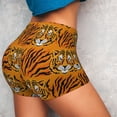 thumbnail image 4 of Fotbe Tiger Shorts Sin Costuras – Shorts Deportivos de Cintura Alta para Mujer, Elásticos para Gimnasio, Yoga, Running o Ciclismo-Small, 4 of 8