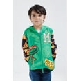 thumbnail image 2 of Teenage Mutant Ninja Turtles Big Boys' Cosplay Fleece Zip-Up Hoodie Michelangelo Orange, 2 of 4